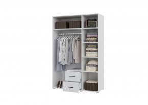 Шкаф 3-х створчатый с ящиками VICTOR (Белый) в Тавде - tavda.mebel24.online | фото 2