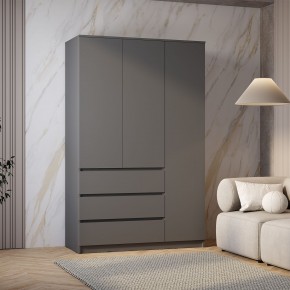 Шкаф 3-х створчатый Симпл ШК-08 (графит) в Тавде - tavda.mebel24.online | фото 3