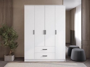 Шкаф 4-х створчатый Титан (белый) в Тавде - tavda.mebel24.online | фото 1