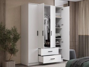 Шкаф 4-х створчатый Титан (белый) в Тавде - tavda.mebel24.online | фото 4