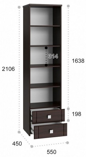 Шкаф для белья Изабель ИЗ-63К с зеркалом в Тавде - tavda.mebel24.online | фото 3