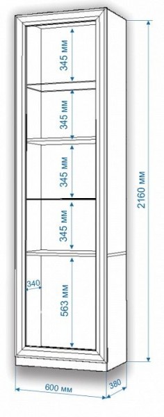 Шкаф для белья Нобиле ВтВ-ФГД-ФГК в Тавде - tavda.mebel24.online | фото 3