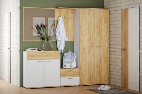 Шкаф для одежды НМ 040.42 "Санти" (Белый/Крафт Золотой) в Тавде - tavda.mebel24.online | фото 3