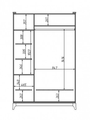 Шкаф для одежды Сабрина (ММ-302-01/03) с зеркалом в Тавде - tavda.mebel24.online | фото