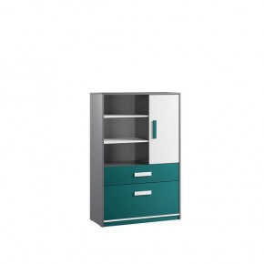 Шкаф книжный Кэнди КШ-2 Океан в Тавде - tavda.mebel24.online | фото