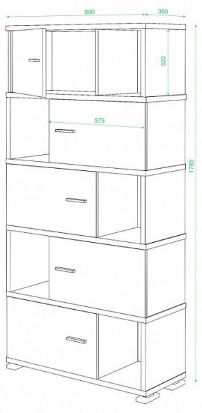 Шкаф комбинированный Домино СБ-30/5 в Тавде - tavda.mebel24.online | фото 2