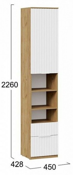 Шкаф комбинированный Хилтон Исп. 2 в Тавде - tavda.mebel24.online | фото 8