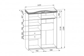 Шкаф-купе Ассоль плюс АС-20 в Тавде - tavda.mebel24.online | фото 4