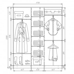 Шкаф-купе ХИТ 22-4-18-555 (420) в Тавде - tavda.mebel24.online | фото 2