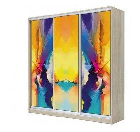 Шкаф-купе ХИТ 22-4-20-777 АБСТРАКЦИЯ №1 в Тавде - tavda.mebel24.online | фото