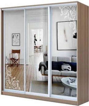 Шкаф-купе ХИТ 23-20/2-656 ОРНАМЕНТ в Тавде - tavda.mebel24.online | фото