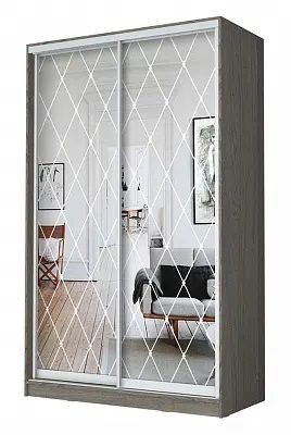 Шкаф-купе ХИТ 24-17-66 РОМБ БОЛЬШОЙ в Тавде - tavda.mebel24.online | фото