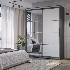 Шкаф-купе Крафт-6 1.6 м ШКК-06 (графит) в Тавде - tavda.mebel24.online | фото