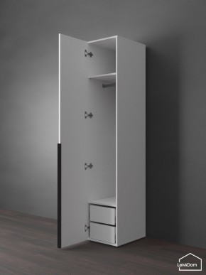 Шкаф Linnea MHR-1-3 2050х400х510 (Белый-М 11.1.1) в Тавде - tavda.mebel24.online | фото 5