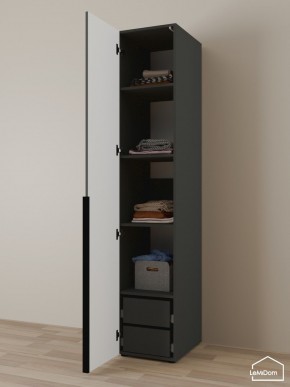 Шкаф Linnea MHR-1-4 2050х400х510 (Графит-М 11.1.25) в Тавде - tavda.mebel24.online | фото 5