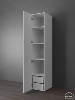 Шкаф Linnea MHR-1PO-4 2050х400х510 (Белый-М 11.1.1) в Тавде - tavda.mebel24.online | фото 5