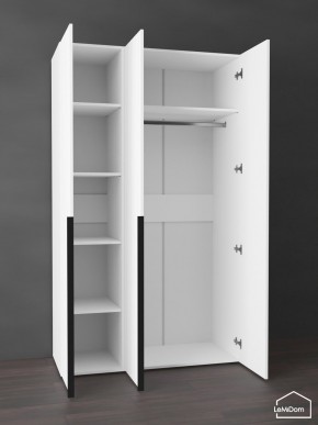 Шкаф Linnea MHR-3-1 2050х1200х510 (Белый-М 11.1.1) в Тавде - tavda.mebel24.online | фото 4