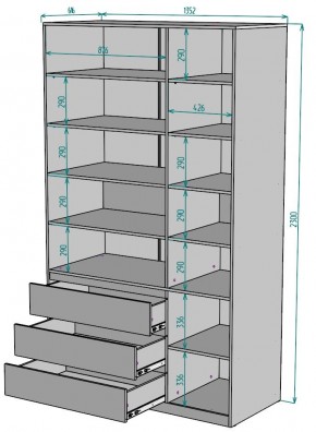 Шкаф Мальта H211 в Тавде - tavda.mebel24.online | фото 2