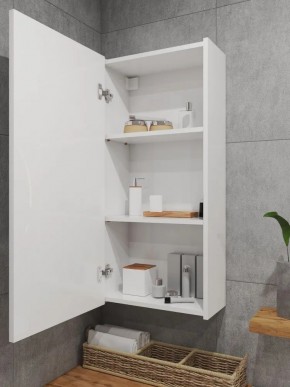 Шкаф навесной для ванной MH6-MA 450х960 (Белый-М 10.1.1) Белый глянец в Тавде - tavda.mebel24.online | фото 3