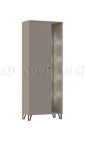 ОЛИВИЯ Шкаф (Глиняный серый/Шарли Мокко) в Тавде - tavda.mebel24.online | фото