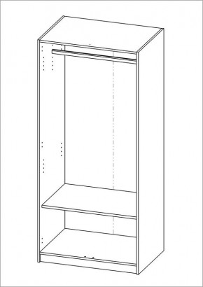 Шкаф ОРИОН двухдверный, цвет белый в Тавде - tavda.mebel24.online | фото 2