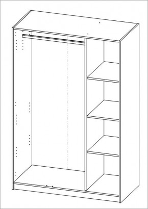 Шкаф ОРИОН трехдверный, цвет Дуб Венге в Тавде - tavda.mebel24.online | фото 3