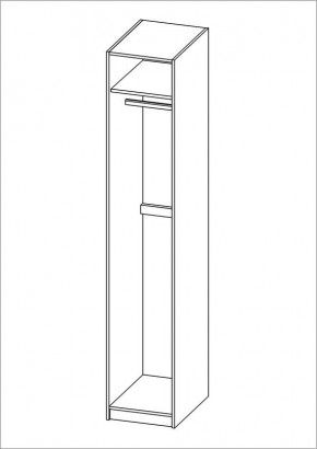 Шкаф ПЕГАС однодверный с рамочным фасадом, цвет белый в Тавде - tavda.mebel24.online | фото 3
