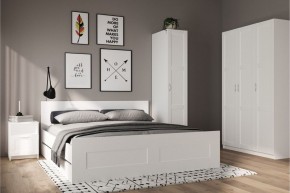 Шкаф ПЕГАС однодверный с рамочным фасадом, цвет белый в Тавде - tavda.mebel24.online | фото 4