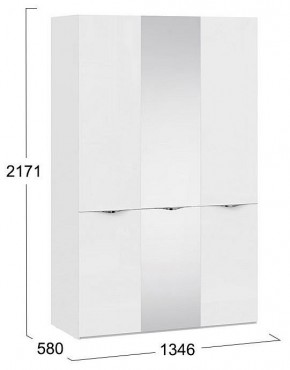 Шкаф платяной Глосс СМ-319.07.432 в Тавде - tavda.mebel24.online | фото 4