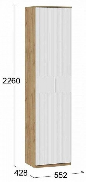 Шкаф платяной Хилтон Исп. 2 в Тавде - tavda.mebel24.online | фото 7