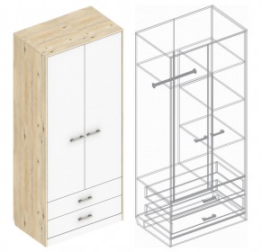 Шкаф "Милана" 2-х створчатый с 2 ящиками в Тавде - tavda.mebel24.online | фото 3