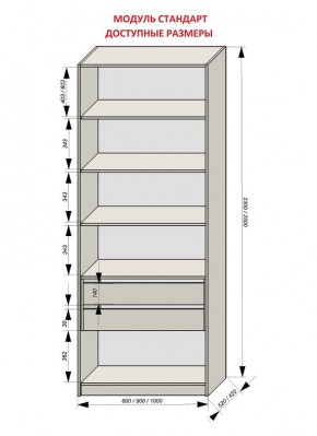 Шкаф распашной серия «ЗЕВС» (PL3/С1/PL2) в Тавде - tavda.mebel24.online | фото 13