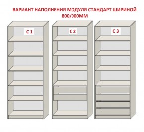 Шкаф распашной серия «ЗЕВС» (PL3/С1/PL2) в Тавде - tavda.mebel24.online | фото 6