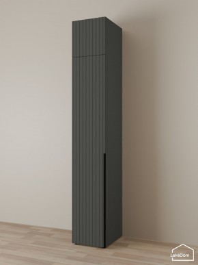 Шкаф с антресолью Linnea MHR-1A-2 2450х400х510 (Графит-М 11.1.25) в Тавде - tavda.mebel24.online | фото 1