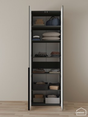 Шкаф с антресолью Linnea MHR-2A-2 2450х800х510 (Графит-М 11.1.25) в Тавде - tavda.mebel24.online | фото 4
