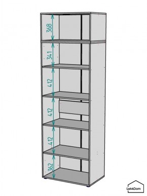Шкаф с антресолью Linnea MHR-2POA-2 2450х800х510 (Белый-М 11.1.2) в Тавде - tavda.mebel24.online | фото 3