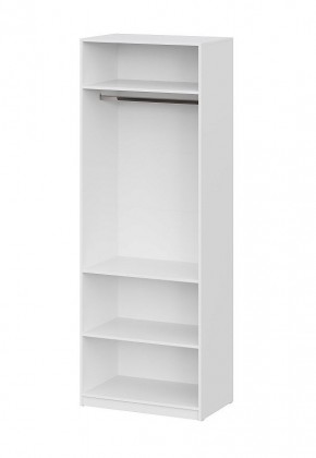 Шкаф ШК-5 + 2 полки (800) Белый текстурный в Тавде - tavda.mebel24.online | фото 3