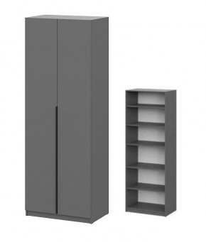 Шкаф ШК-5 + 4 полки (800) Графит в Тавде - tavda.mebel24.online | фото 1