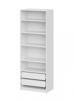 Шкаф ШК-5 + 4 полки + ящики (800) Белый текстурный в Тавде - tavda.mebel24.online | фото