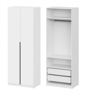Шкаф ШК-5 + 2 полки + ящики (800) Белый текстурный в Тавде - tavda.mebel24.online | фото