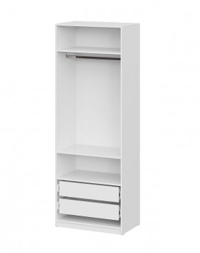 Шкаф ШК-5 + 2 полки + ящики (800) Белый текстурный в Тавде - tavda.mebel24.online | фото 3