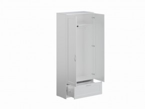 Шкаф СИРИУС двухстворчатый с выдвижным ящиком, белый в Тавде - tavda.mebel24.online | фото 2
