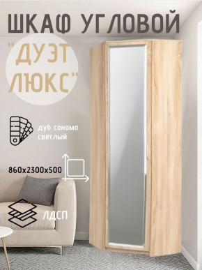 Шкаф угловой Дуэт Люкс с зеркалом в Тавде - tavda.mebel24.online | фото
