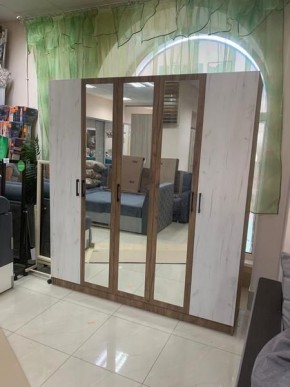 Шкаф Вегас 2000 Дуб крафт табачный/Дуб крафт белый в Тавде - tavda.mebel24.online | фото 3
