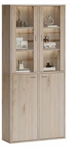 Шкаф-витрина Домино СУ(ш2в2)+2ФС+2ФГ в Тавде - tavda.mebel24.online | фото 2