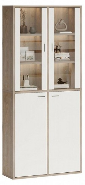 Шкаф-витрина Домино СУ(ш2в2)+2ФС+2ФГ в Тавде - tavda.mebel24.online | фото 2
