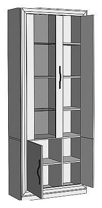 Шкаф-витрина Нобиле ШВтВ-ФСД-ФГК в Тавде - tavda.mebel24.online | фото 2