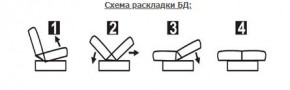 СОФИЯ ЛЮКС Диван БД (пруж.блок) в Тавде - tavda.mebel24.online | фото 6