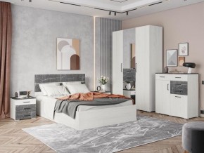 Спальня Теана Ясень Анкор светлый/Мрамор дарк в Тавде - tavda.mebel24.online | фото
