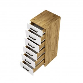 Спальный гарнитур Евро (модульный) Крафт/Белый в Тавде - tavda.mebel24.online | фото 13
